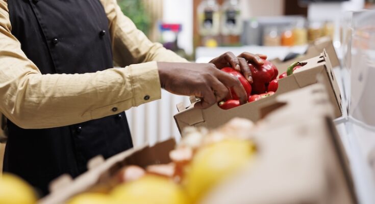 Grönsaksdisk i butik